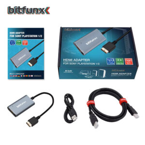 Bitfunx RGB YPbPr to 1080P HDMI Converter for PS1 / PS2 / PS One